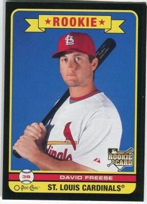 2009 O-Pee-Chee Black Border SP David Freese novato #579 St Louis Cardinals Foto 1 de 2