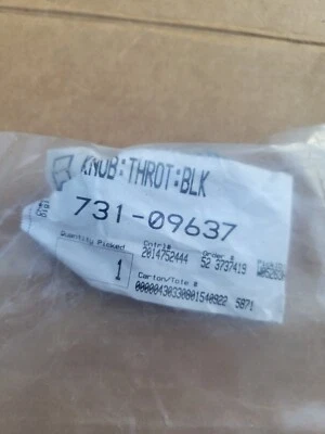 Perilla de control del acelerador CUB CADET 731-09637 RZT LX SX ZT1 ZT2 ZT3 ZTX4/Bin 029 Foto 1 de 2