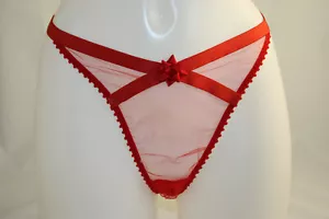 Agent Provocateur ~ PREZZIE ~ sexy sheer red knickers BNWT AP6 UK 16 XLarge - Picture 1 of 5