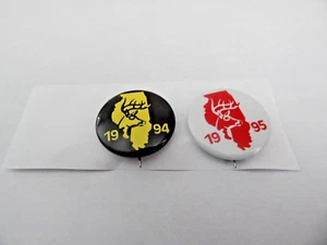 1994 & 1995 ILLINOIS DEER HARVEST PINS - Picture 1 of 2
