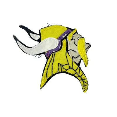 Minnesota Vikings Patch Handmade Sew-on Applique 3.5 x 5 inch Right Face - Image 1 of 3