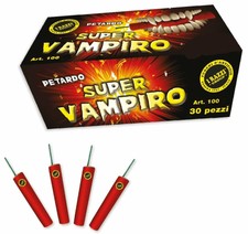 Petardo super vampiro  UNA CONFEZIONE CONTIENE 30 PEZZI