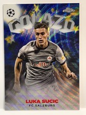 LUKA SUCIC 2023 TOPPS CHROME GOLAZO BLUE WAVE /75 #G-9 SALZBURG