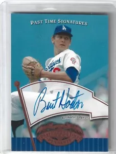 BURT HOOTON 2005 UPPER DECK PAST TIME AUTOGRAFO AUTO - DODGERS!! - Foto 1 di 2