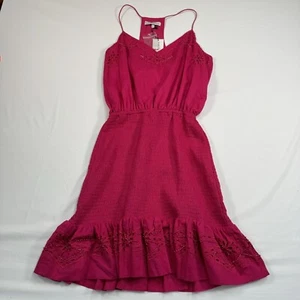 Karina Grimaldi Vanessa Embellished Halter Mini Dress Womens Size M Pink NWT - Picture 1 of 10
