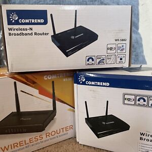 Comtrend Wireless Broadband Router Bundle Deal WR5887 WR5882 Open Boxes