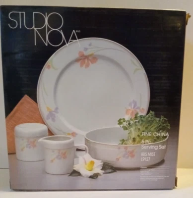 5 peças Conjunto de servir STUDIO NOVA IRIS MIST L9127 Orig. Pkg.  Nunca usado. - Imagem 1 de 4