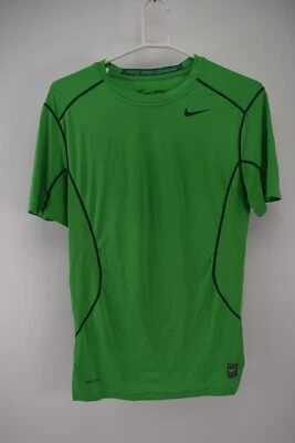 Camisa ajustada Dri-Fit verde manga corta Nike Pro Combat para hombre talla S Foto 1 de 4