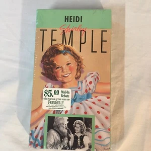 Heidi VHS Tape 1937 Shirley Temple Family Friendly New Sealed Free Shipping - Imagen 1 de 3