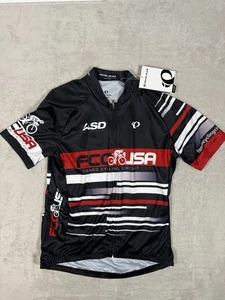 Pearl Izumi Select Herren Radtrikot Reißverschluss schwarz weiß rot FCC USA Logo Large - Bild 1 von 20
