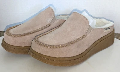 BearPaw Women's Suede Sheepskin Lined Platform Slip-On Shoes Clog Mule~Size 9 - Image 1 of 4