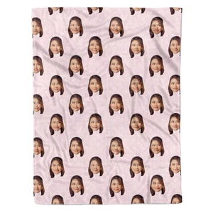 Face Polka Personalised Blanket - Picture 1 of 8