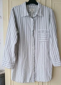 Love To Lounge Extra Long Loose Cotton Tab Sleeve Shirt.Size Large 22 Inches acr - Picture 1 of 5