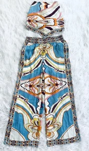 RACHEL ZOE PRINTED PATTERN SATIN 2pc PANT SET NWT. SZ Medium - Picture 1 of 11