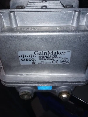 CISCO GAINMAKER 35-90VAC ENTRADA 63.0W Max 50-60Hz 15A PASO Foto 1 de 4