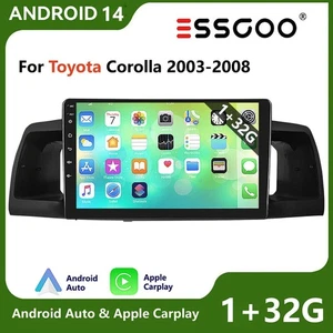 For Toyota Corolla 2003-2008 9" Android 14 Car Stereo Radio GPS WIFI Navi Player - Foto 1 di 13