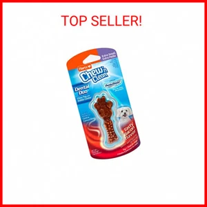 Hartz Chew 'n Clean Dental Duo Bacon Flavored Dental Dog Chew Toy & Treat - Extr - Picture 1 of 2