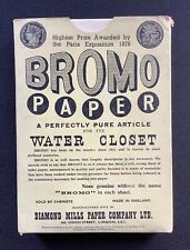 Antique Bromo Paper Water Closet Toilet Paper Vintage 