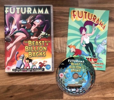 FUTURAMA "THE BEAST WITH A BILLION BACKS" ALL NEW FEATURE LENGTH ADVENTURE - DVD - Image 1 of 4