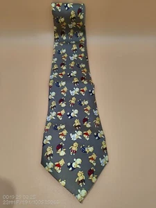 Handmade Valeria Boldi Tie - Teddy Bear Design - Excellent - Picture 1 of 4