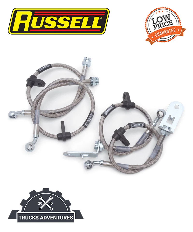 Russell 694510 Street Legal 刹车线组件适用于 Ram 1500 Ram 2500 Ram 3500 — 第 1/2 张图片