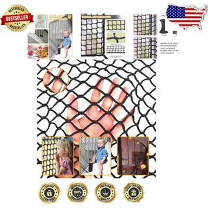Thickened Edge Child Safety Net - Pet Protection, 6.6ft x 9.9ft Installation Kit - Picture 1 of 8