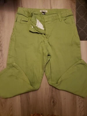 Light green lime green Cherokee Womens size 8 USED Crop ankle jeans - Image 1 of 4