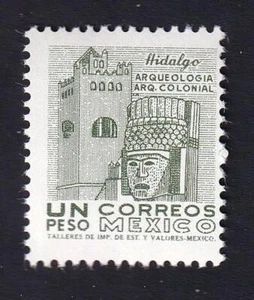 Mexico 1967 Convent & Carved Head Hidalgo 1p, MNH sc#928 - Picture 1 of 1