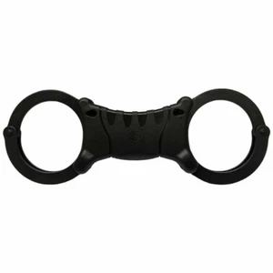 All Black Rigid Handcuffs High Security Speedcuffs Speed Cuffs Oversized W/Keys - Picture 1 of 1