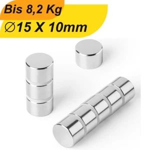 Neodymium Magnet 15x10mm Super High Holding Power Scheibenmagne Strong Pin - Picture 1 of 6