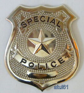 Fancy Dress Shiny Police Badge NEW