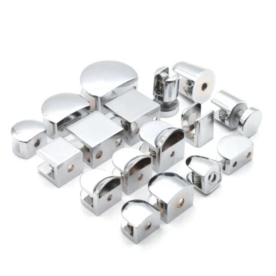 8-12mm Edelstahl Glashalter Glasklemme Klemmhalter Geländer Glasplattenhalter - Image 1 of 4