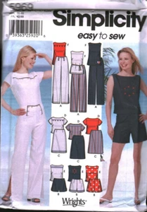 5969 Simplicity Sewing Pattern Misses Pants Shorts Skirt Tops UNCUT 12 - 20 OOP - Picture 1 of 2