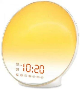 Color Changing Sunrise Alarm Clock for Kids Heavy Sleepers Alarm Clock Best Gift - Picture 1 of 9