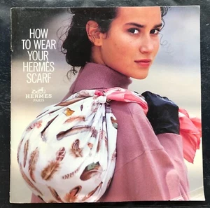 How to Wear Your HERMÈS Scarf  Hermès Paris 1988 full color catalog Vintage - Picture 1 of 16
