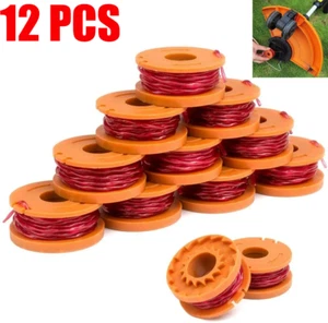 12PC For WORX WA0010 Replacement Spool Line Grass Trimmer Weed Eater Edger 10ft - Picture 1 of 17