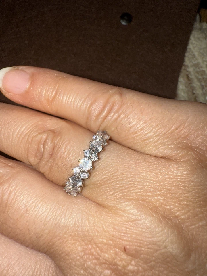 Anel de prata esterlina 925, tamanho 8 - Imagem 1 de 4