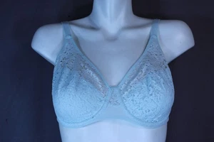 Chantelle Group 13F1 Underwire Unlined Mesh Full Coverage Bra size 34H blue - Picture 1 of 6