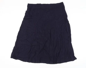 Epilogue Women's Blue Linen A-Line Skirt, Size 16 - Picture 1 of 12