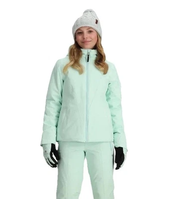 Obermeyer Teen Size S/8 Rylee Print Jacket In Winter Mint New $169 - Image 1 of 4