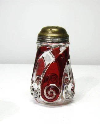 EAPG *** RUBY STAINED - GLASS - SUGAR SHAKER - SNAIL - ERA 1890'S - Image 1 of 4