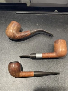 LOT OF THREE ESTATE PIPES: Kaywoodie Carburetor, Churchilll 999 & Unmarked Briar - Picture 1 of 18