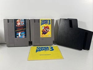 Super Mario Bros. 3 (Nintendo NES, 1990) w/ Manual & Super Mario Bros/ Duck Hunt - Picture 1 of 10