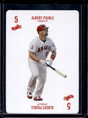2019 Topps Kenny Mayne 52 Card Baseball Game Albert Pujols #5 cleats Angels - Image 1 of 2