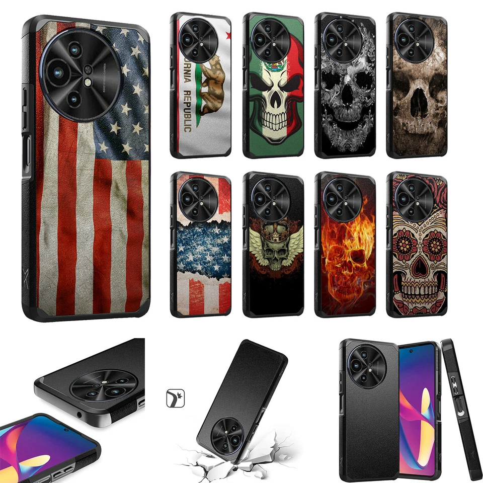 CASESONDECK For [TCL 50 XL 5G][HYBRID ARMOR][Dual Two Piece Case]Shock Cover