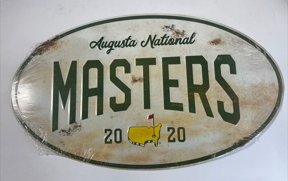 2020 Masters Oval Wall Sign. The 1st Year The Tournament Was Played In November.