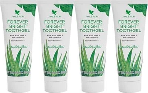 4 Pack Forever Living Bright Toothgel With Aloe Vera NO Fluoride 4.6oz Exp 2027 - Picture 1 of 11