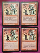 Magic The Gathering TORMENT 4x FLASH OF DEFIANCE red card playset MTG