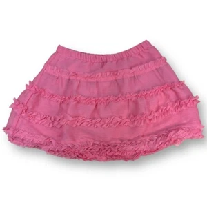 Gap Girls Size 4 Silky Peach Pull On Tutu Skirt with Ruffles - Picture 1 of 1