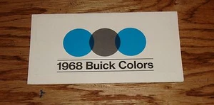 Original 1968 Buick Exterior Interior Foldout Colors Brochure 68 - Picture 1 of 1